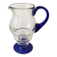Carafe en verre bleu
