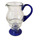 Carafe en verre bleu