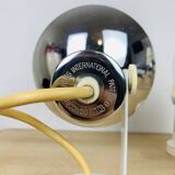 Pair of Concord chrome metal adjustable spotlights from the 70s