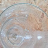 Service of 10 chiseled crystal water glasses