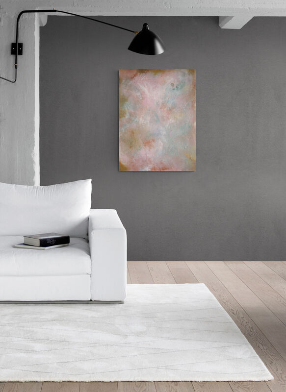 The Clouds II - abstract art painting,