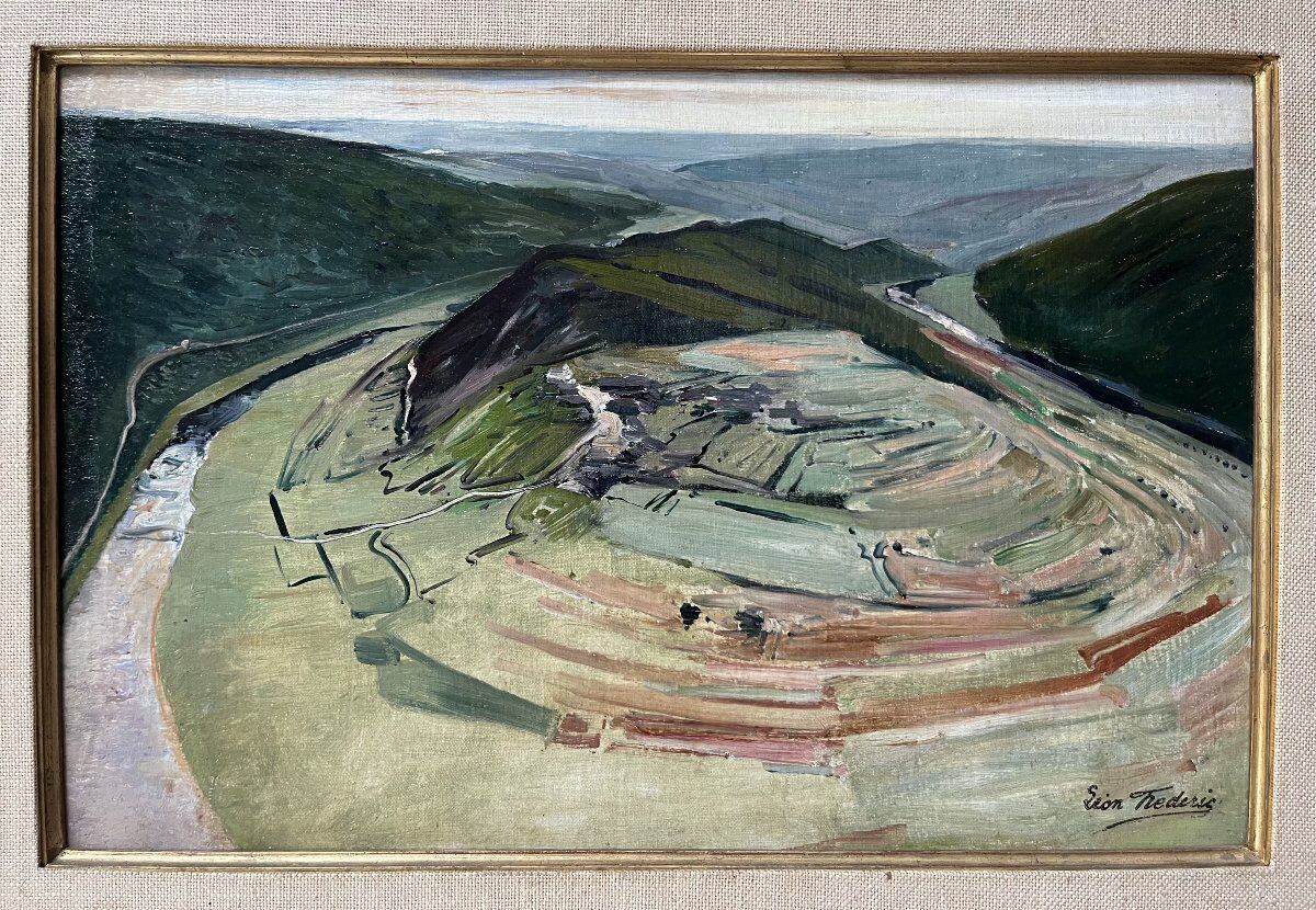 Léon Frédéric (1856–1940) The Tomb of the Giant circa 1910 Oil on panel signed