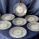 SET OF 7 DESSERT PLATES IN BACCARAT CRYSTAL ARABESQUE MODEL