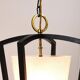 Kalmar Vienna suspended lantern in brass, mid-century style, Austria, 1950s.
