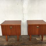 Pair of teak bedside tables 1950/1960