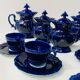 Art Deco tea and coffee service in polychrome earthenware, 20th century