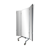 XL triptych mirror on wheels