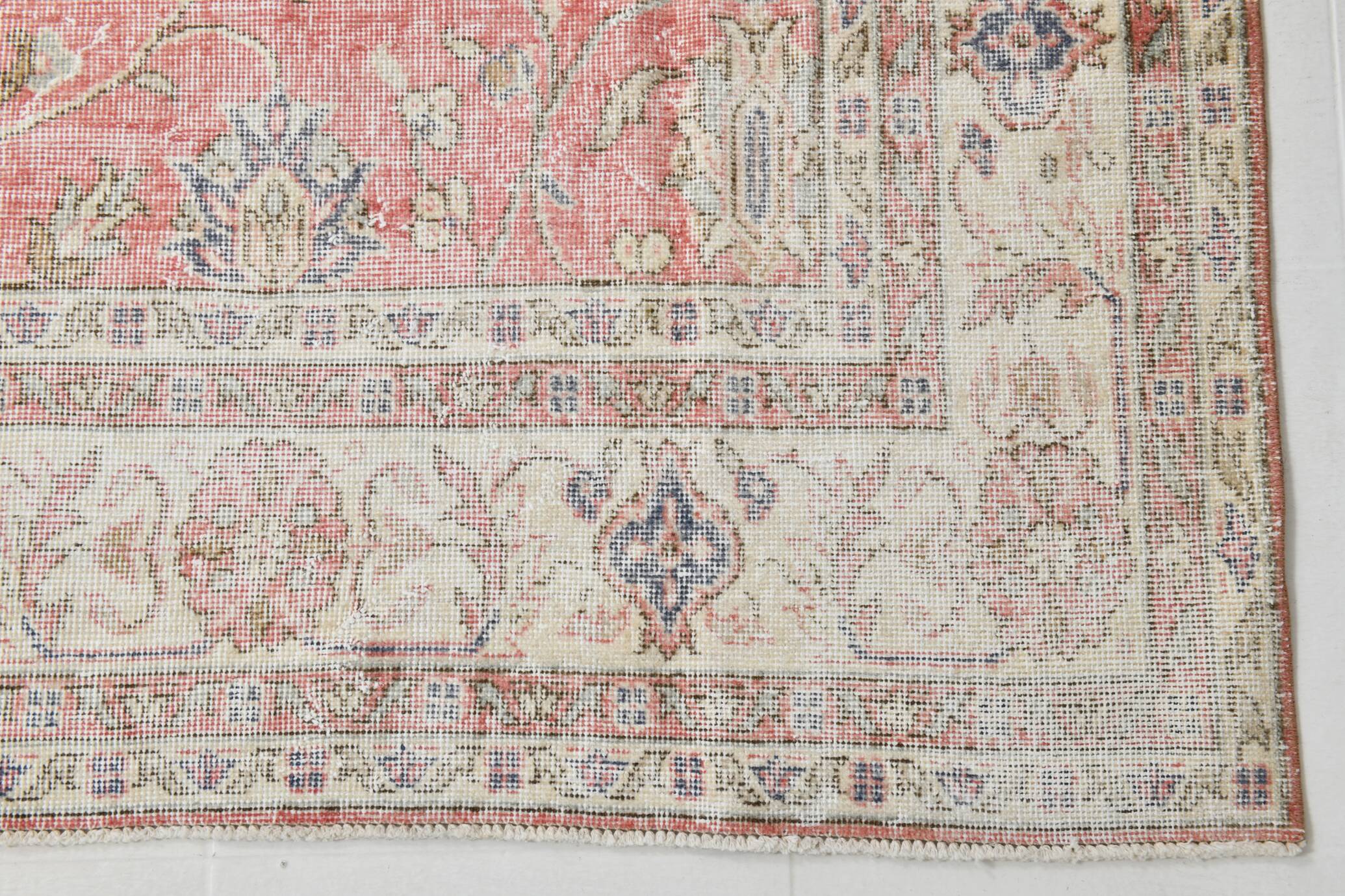 7x10 Dusty Red Persian Area Rug, 205x322Cm