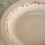 Antique Longwy compote in pink earthenware - Betty series - Art Deco design