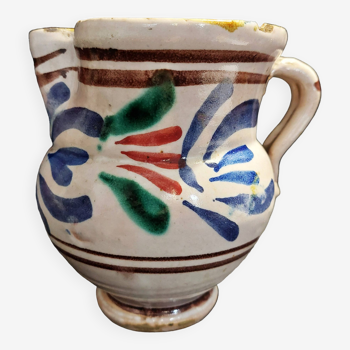 Old earthenware pitcher late 19th century