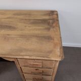 Double oak desk
