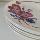 6 antique deep plates K & G Lunéville – Régine model, 1960s