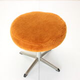 Swivel stool or footstool, czechoslovakia,1970s
