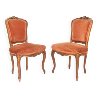 Pair of Louis XV style chairs