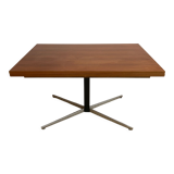 Adjustable teak table, unfoldable, up and down