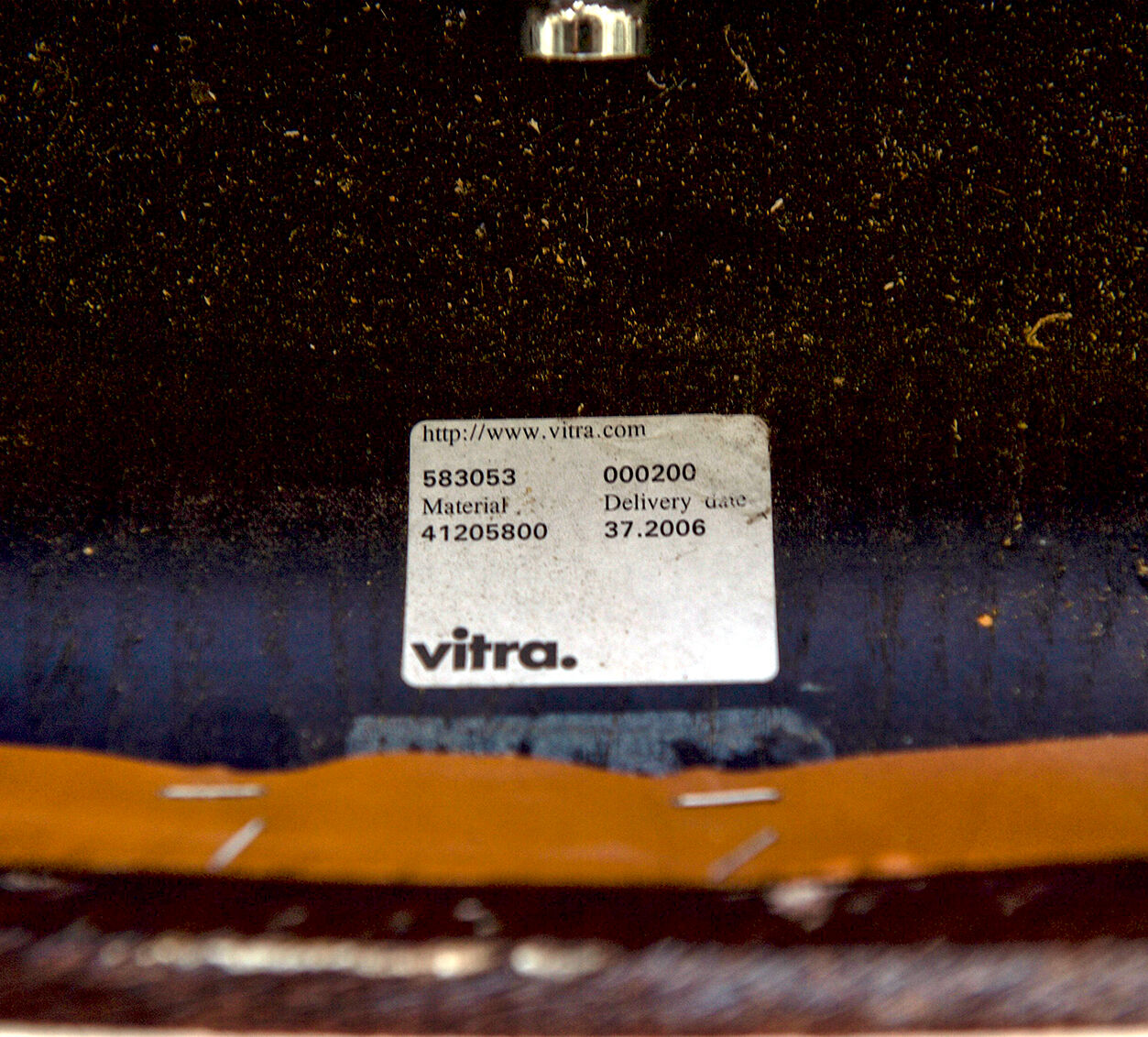 Lounge chair by Charles and Ray Eames "LCM" calfs skin