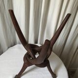 African table wooden tripod foot