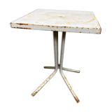 Old bistro table 1960 metal