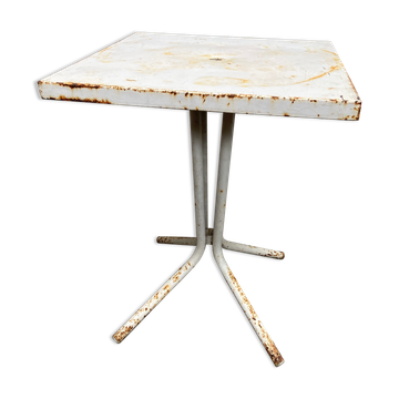 Vintage bistro table 1960 metal