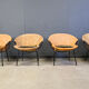Vintage balloon chairs by Lusch & Co, 1960s - set of 4