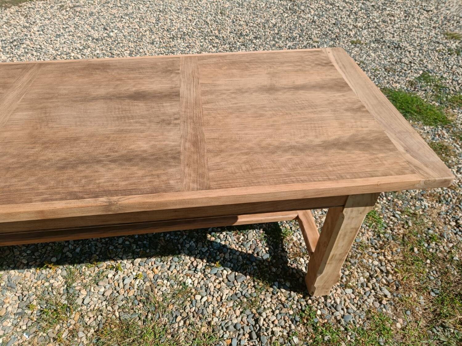 Farmhouse table with bench