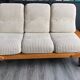 Sofa day bed vintage light wood