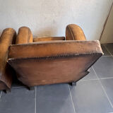 Paire de fauteuils club