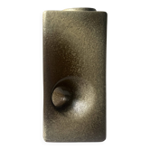 The modernist vase is German, VEB Haldensleben Fat Lava 1970.