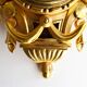 Vintage Gilded Carved Wood Rococo Style Floral Perivale Wall Clock 1960s