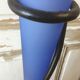Metal floor vase/soliflore