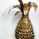 Ananas  wall light  paire  years 70" in gold metal