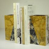 Pair of Art Deco marble bookends