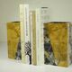 Pair of Art Deco marble bookends