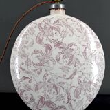 Lampe en céramique, Email craquelé, Shabby Chic, XXe