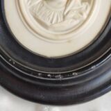 Limestone virgin medallion