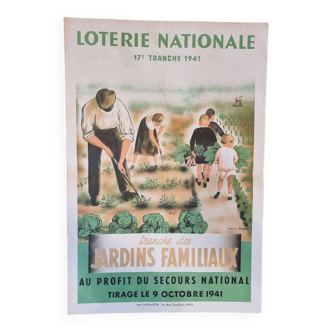 Ancienne affiche loterie nationale