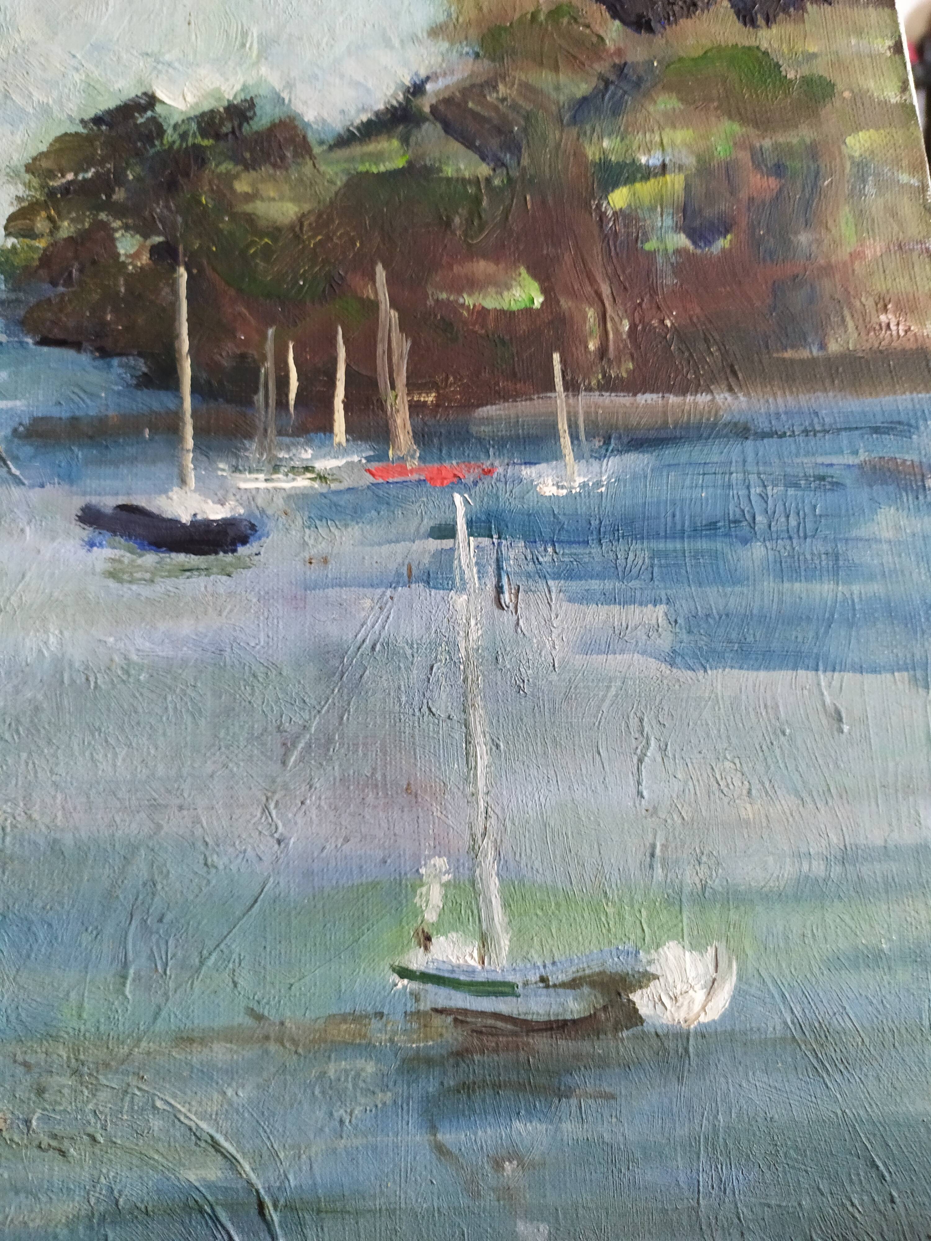 Huile sur toile Marine