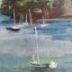 Huile sur toile Marine