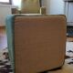Pouf vintage en velours