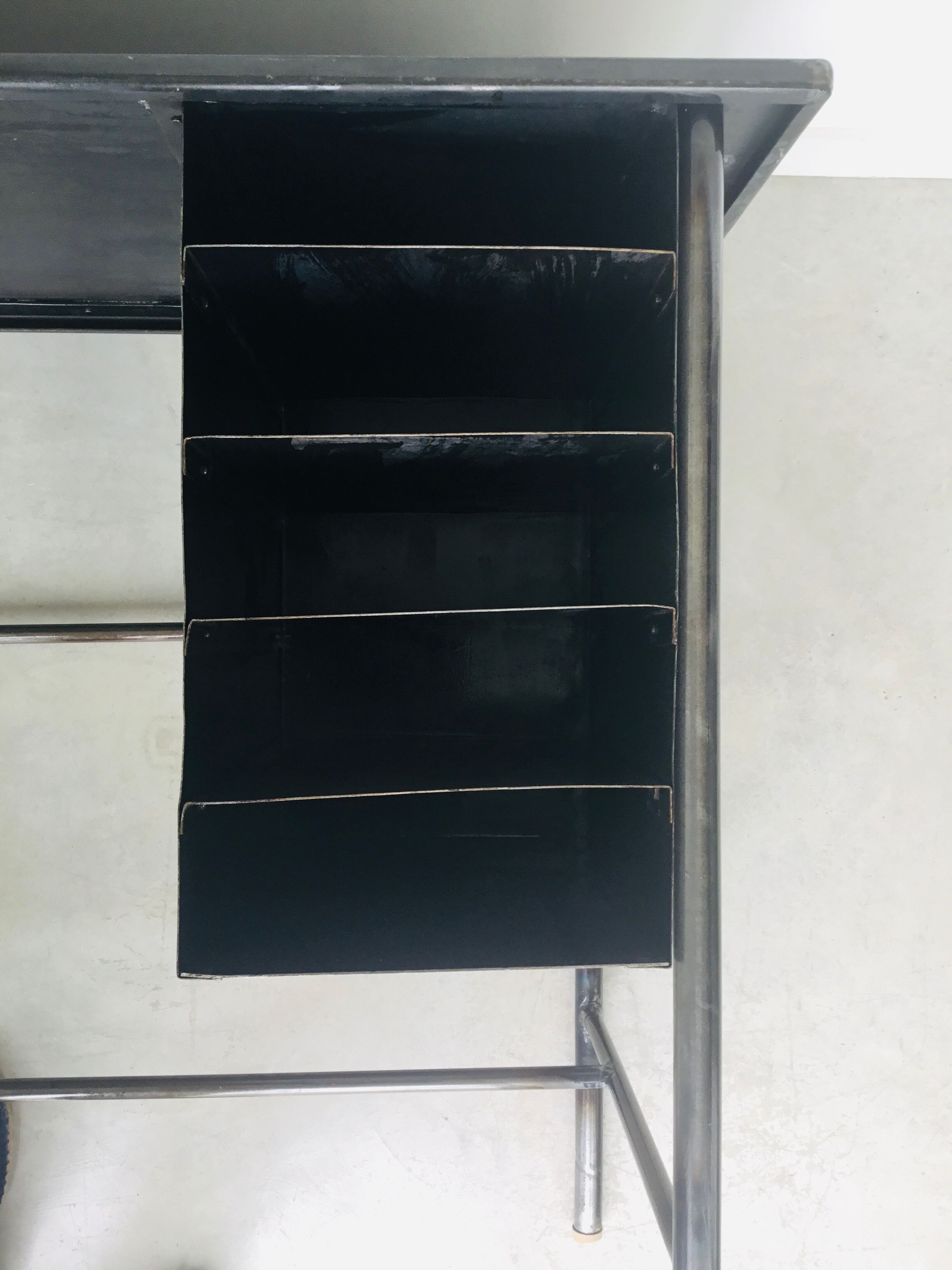 Riveted industrial office with storage box - 1950