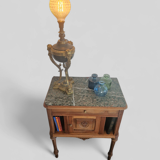 Walnut and green marble sideboard – Louis XVI style – Early 19th century