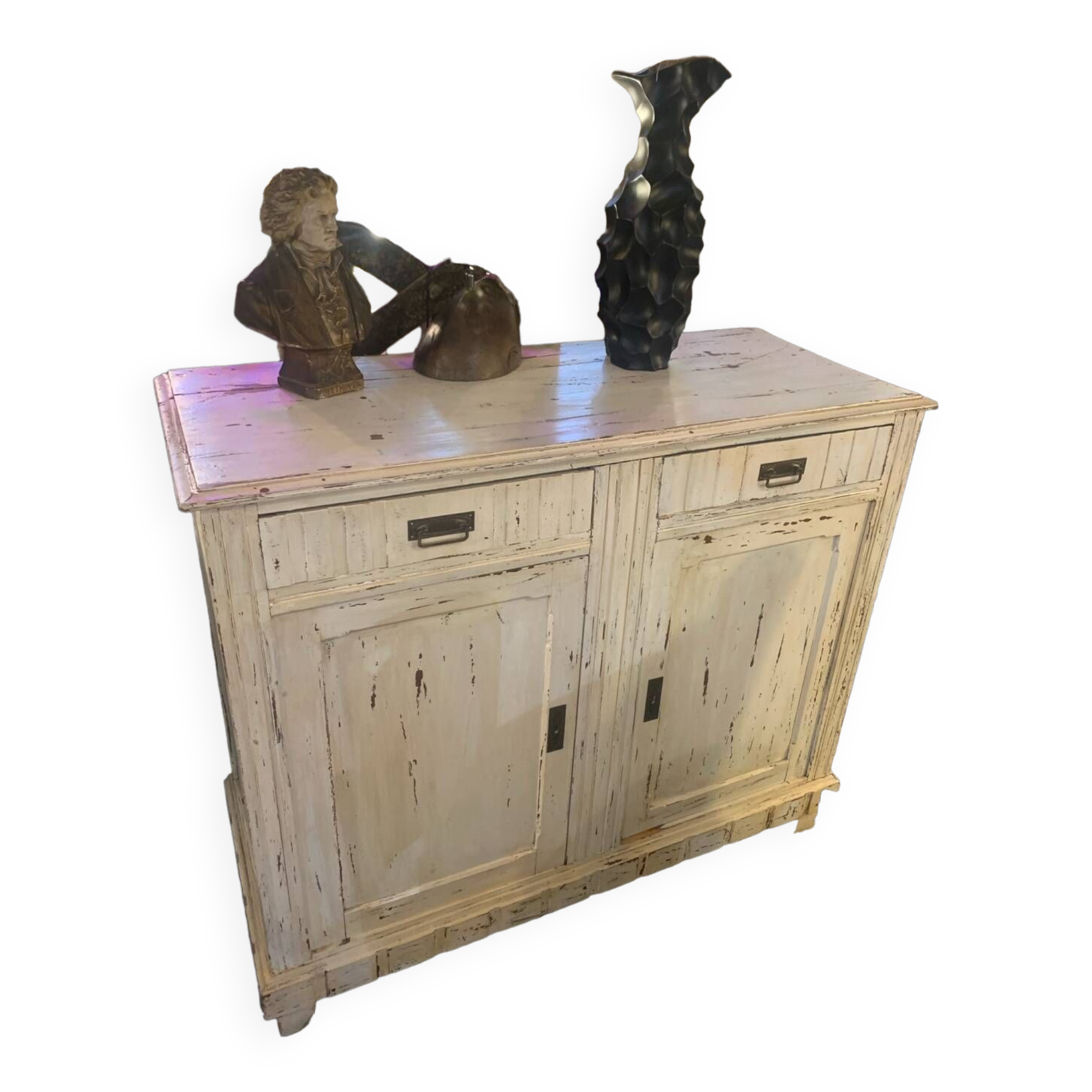 Parisian white patinated furniture