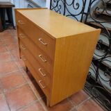 Vintage oak chest of drawers from the 60s