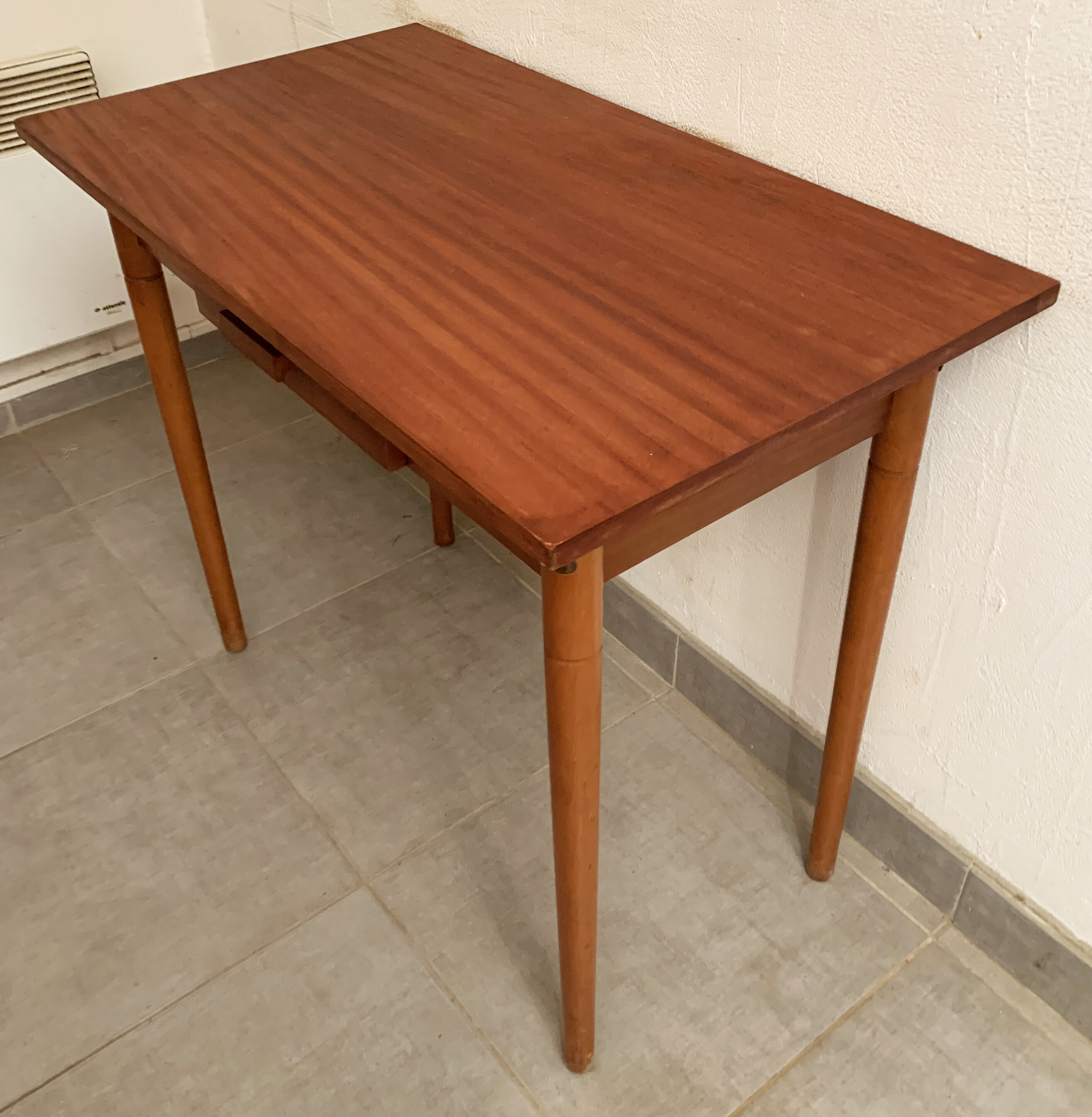 Vintage wooden desk from the 50s and 60s
