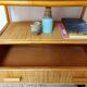 Commode rotin cannage vintage