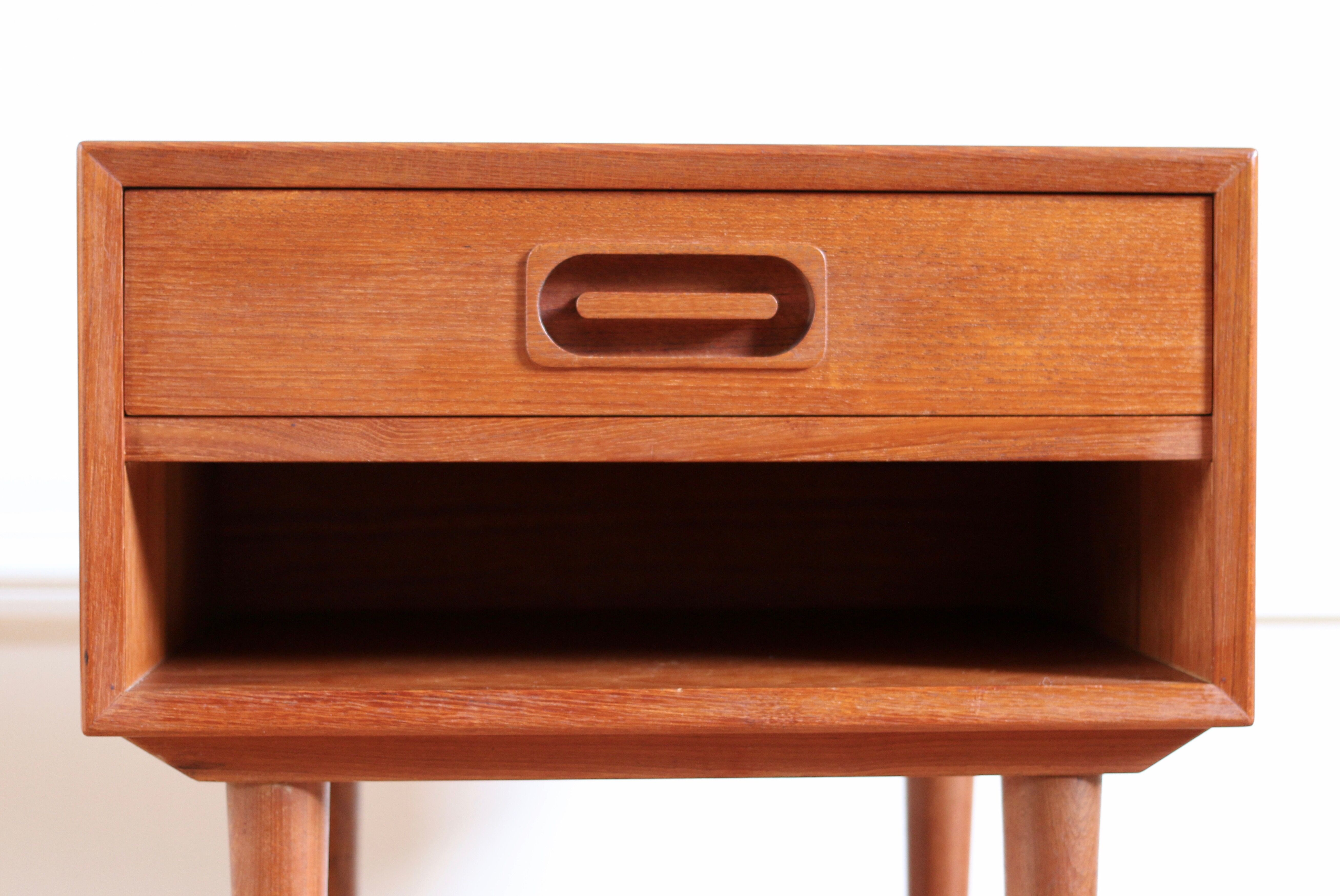 Scandinavian teak bedside pair Johannes Andersen