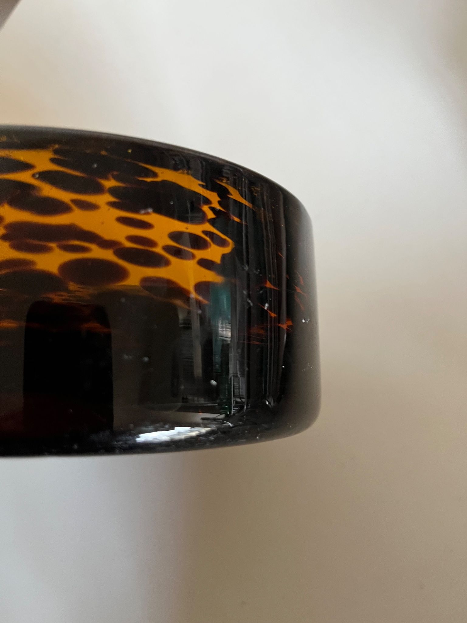 XXL pocket tray Murano 1970 Italian design blown glass