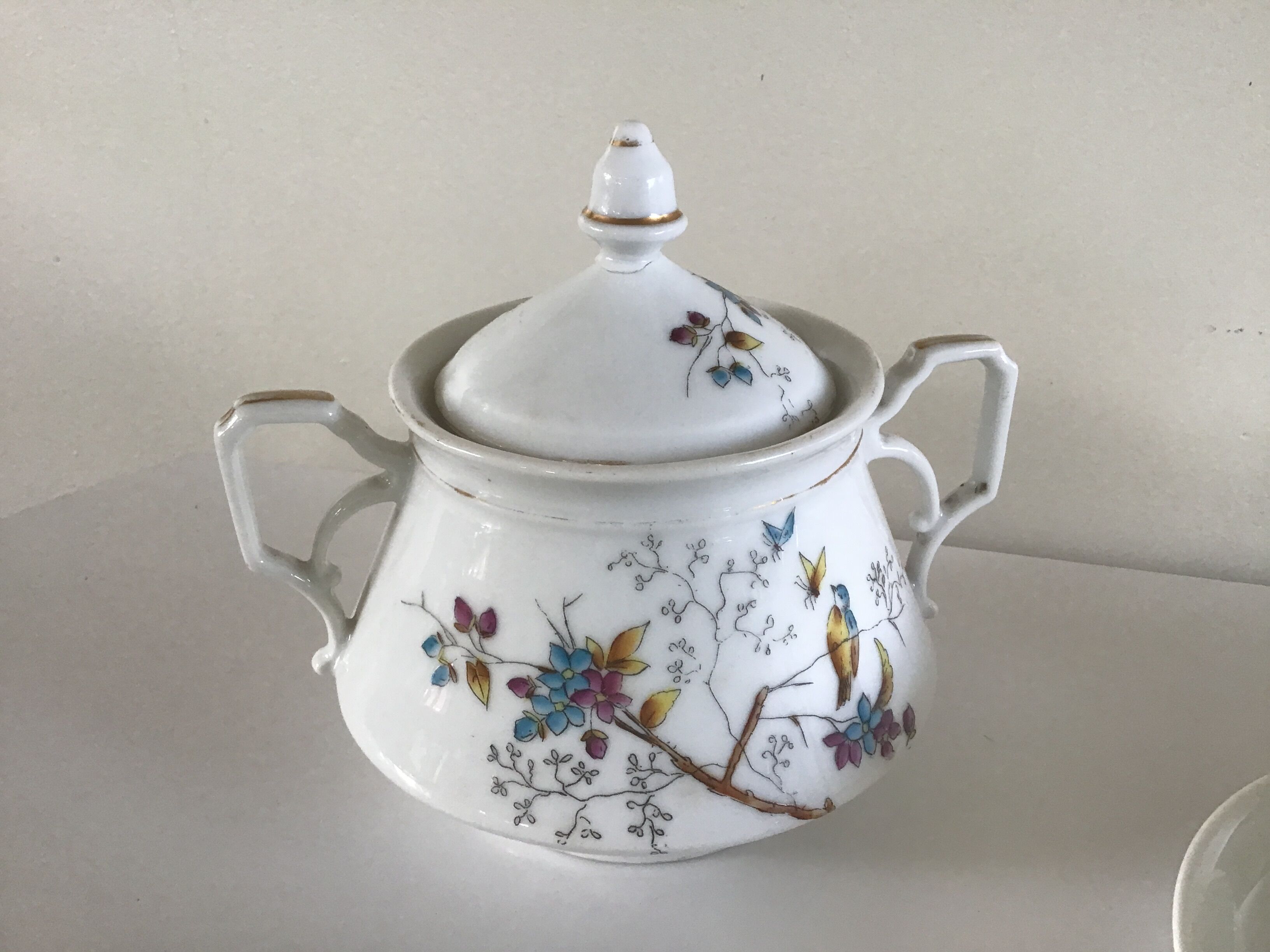 Service thé porcelaine blanche