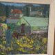 Original Swedish Oil on Panel – “Farm” by Svän Grandin – Signed – Vintage
