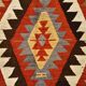 Tapis Kilim tribal tissé à la main 5x10, 155x291Cm